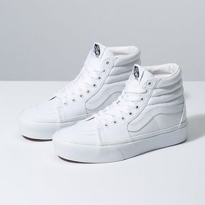 White Vans High Tops